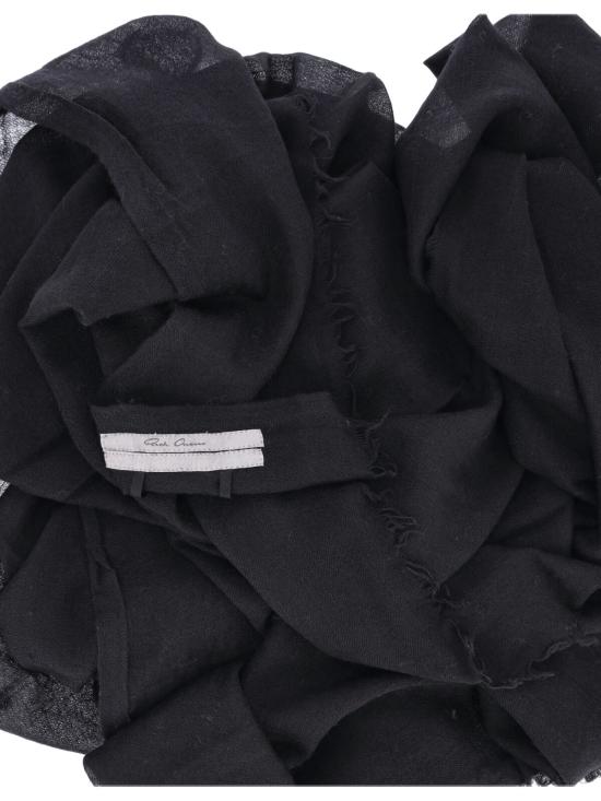 26FW 릭 오웬스 머플러/스카프 RU02F4462 SCAR 09 Black - RICK OWENS