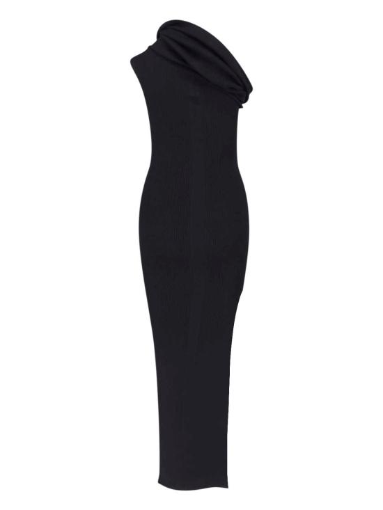 26FW 릭 오웬스 롱 원피스 RP02F5627 RIBVI 09 Black - RICK OWENS