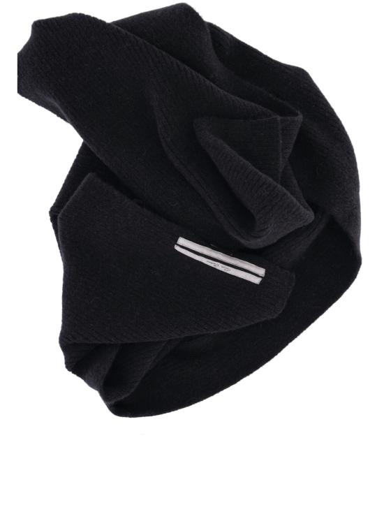 26FW 릭 오웬스 머플러/스카프 RU02F4479 KWP 09 Black - RICK OWENS