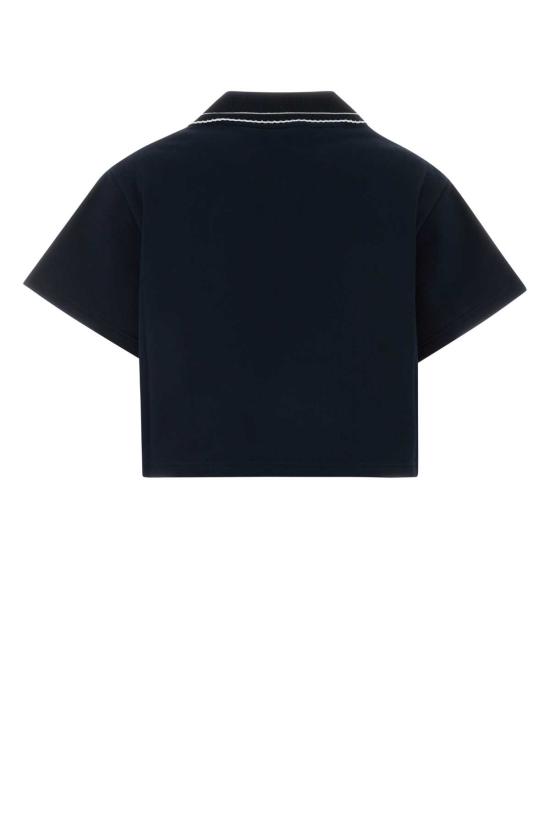 26FW 미우미우 폴로 티셔츠 MJNA41SOOO191L F0008 Blue - MIU MIU