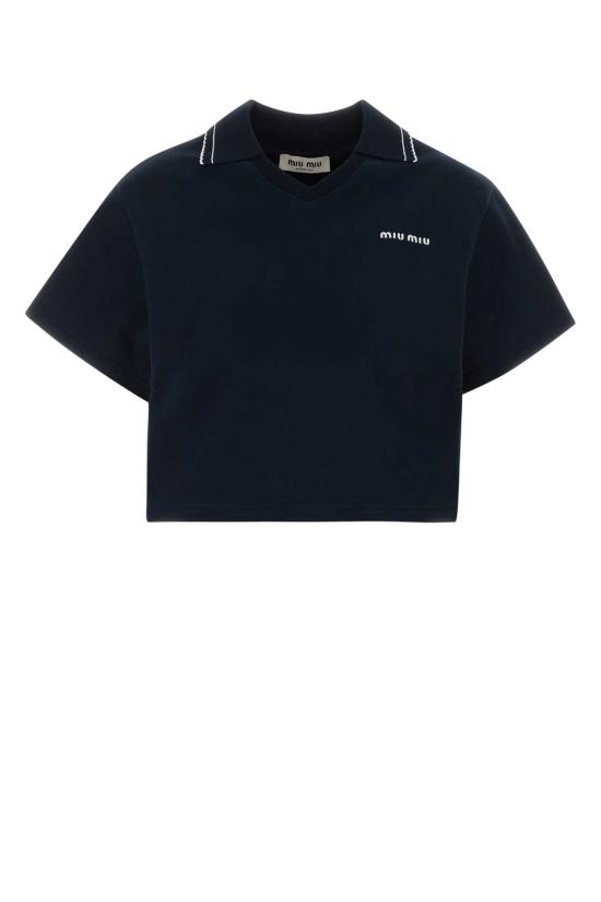 26FW 미우미우 폴로 티셔츠 MJNA41SOOO191L F0008 Blue