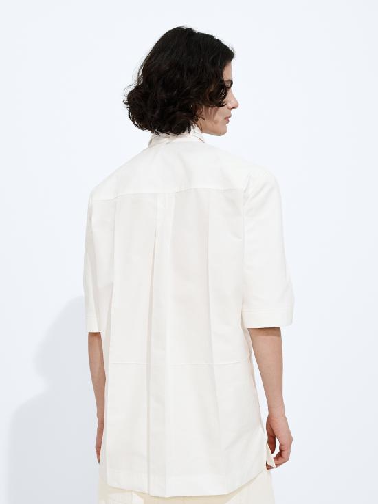 26SS [키즈] 보테가베네타 셔츠 L5JI84G7E3Z 9071 Bianco - BOTTEGA VENETA