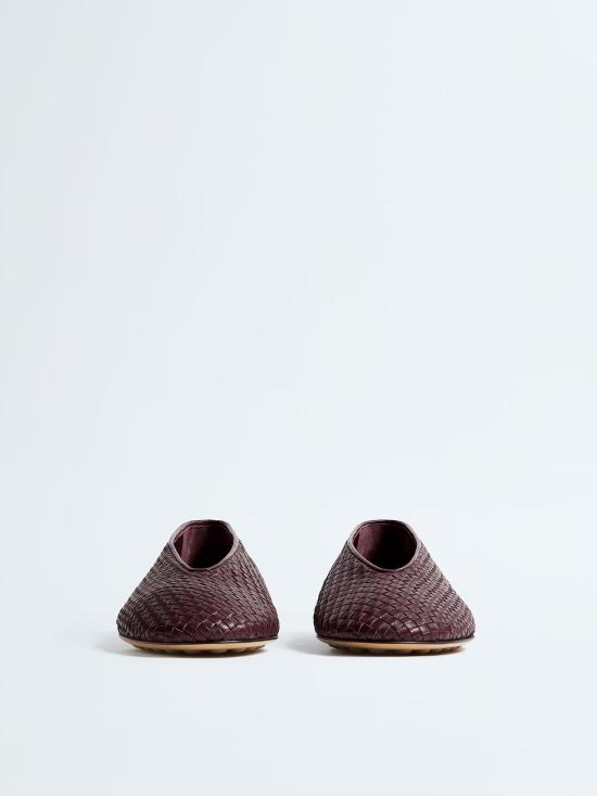 26SS 보테가베네타 로사 발레리나 플랫 슈즈 837887V4VE0 6176 Red - BOTTEGA VENETA