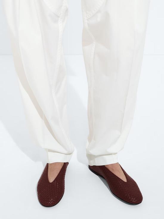 26SS 보테가베네타 로사 발레리나 플랫 슈즈 837887V4VE0 6176 Red - BOTTEGA VENETA