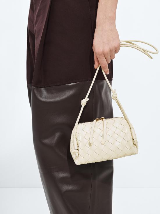 26SS 보테가베네타 인트레치아토 콘서트 파우치 794258VCPP1 9197 Bianco - BOTTEGA VENETA