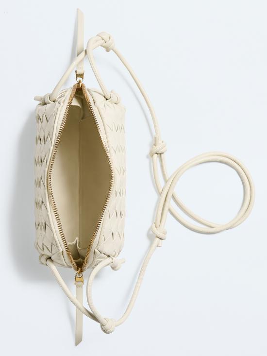 26SS 보테가베네타 인트레치아토 콘서트 파우치 794258VCPP1 9197 Bianco - BOTTEGA VENETA