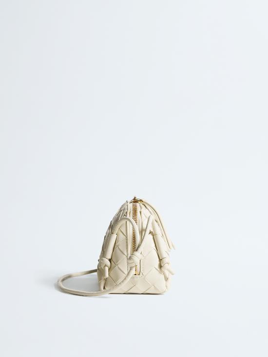 26SS 보테가베네타 인트레치아토 콘서트 파우치 794258VCPP1 9197 Bianco - BOTTEGA VENETA