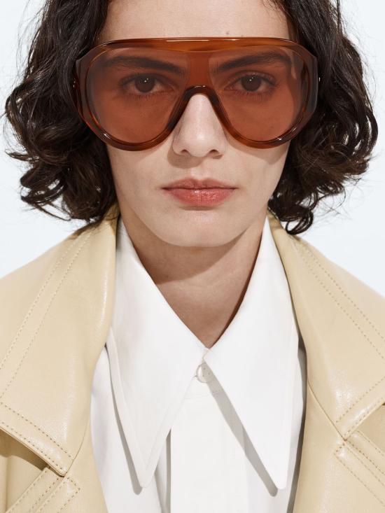 26SS 보테가베네타 선글라스 810162V2Q30 2819 Brown - BOTTEGA VENETA