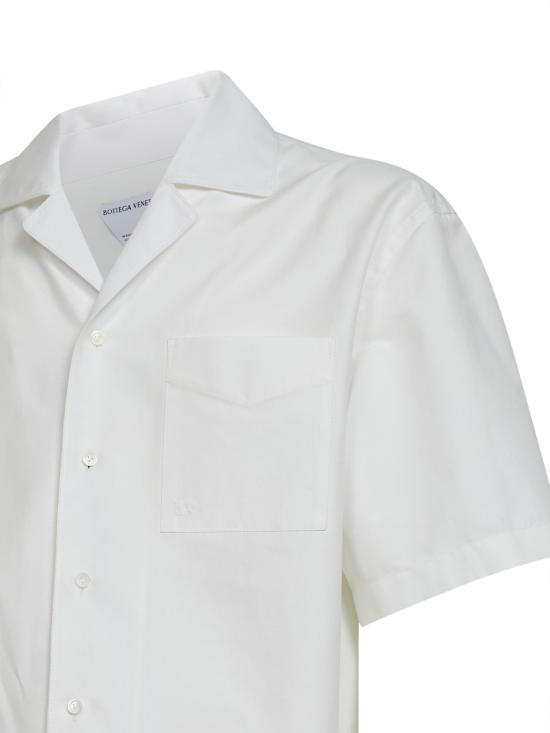 26SS 보테가베네타 반팔 셔츠 862131V6D10 9071 Bianco - BOTTEGA VENETA