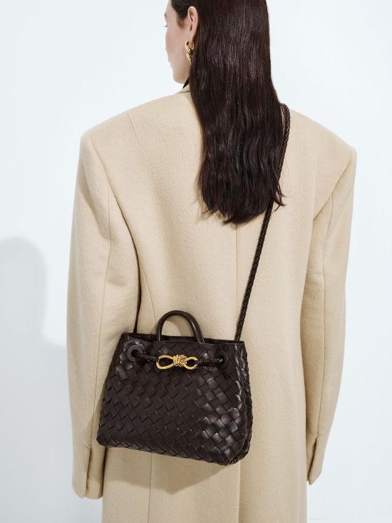 26SS 보테가베네타 안디아모 스몰 토트백 766014VCPP1 2272 Brown - BOTTEGA VENETA