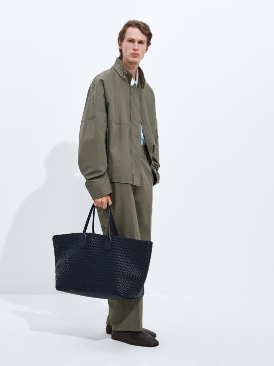 26SS 보테가베네타 컴팩트 코튼 자켓 852530V6D10 3976 Verde - BOTTEGA VENETA