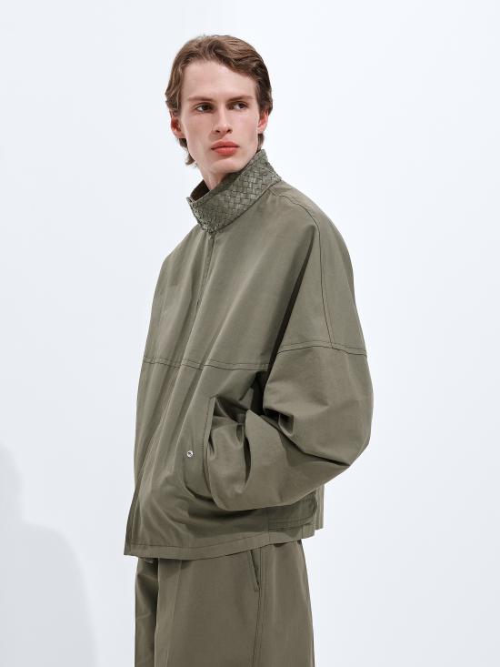 26SS 보테가베네타 컴팩트 코튼 자켓 852530V6D10 3976 Verde - BOTTEGA VENETA