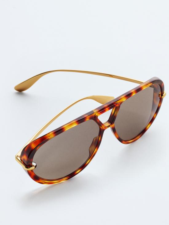 26SS 보테가베네타 선글라스 769232V2Q30 1316 Marrone - BOTTEGA VENETA