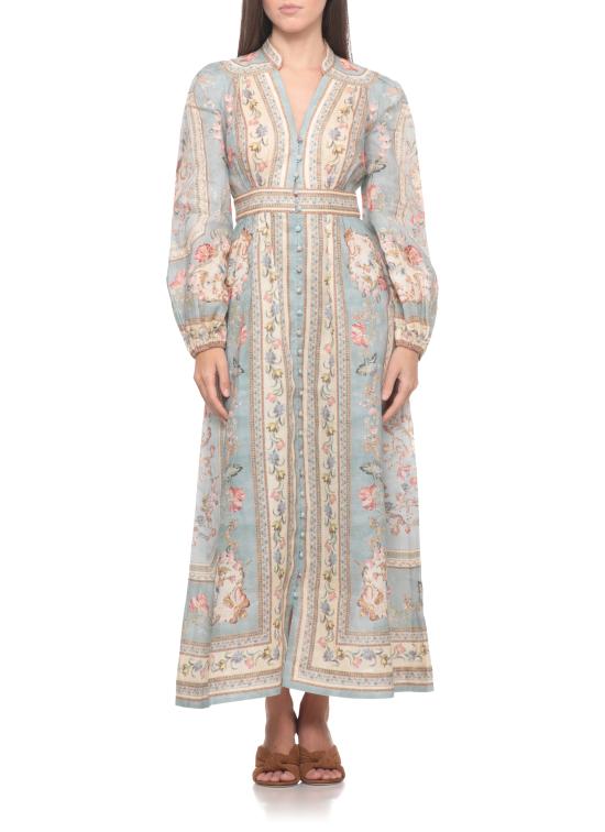 26FW 짐머만 롱 원피스 3501DSS264 BTPF Blue - ZIMMERMANN