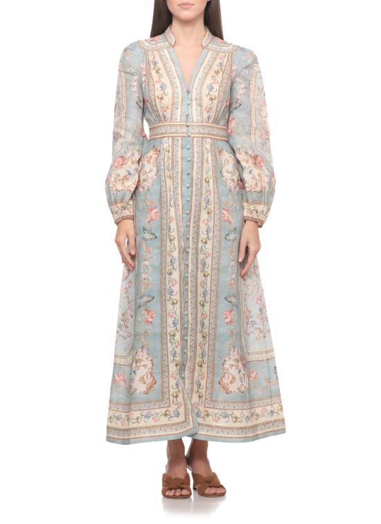 26FW 짐머만 롱 원피스 3501DSS264 BTPF Blue - ZIMMERMANN