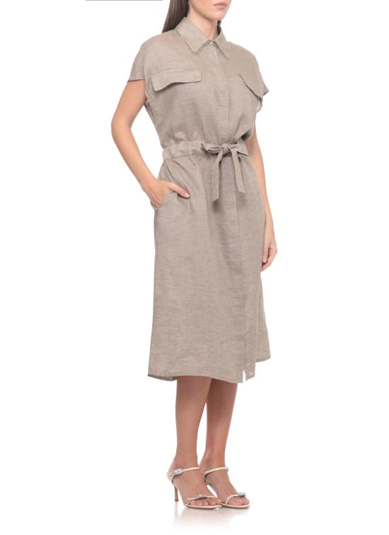 26SS 파비아나 필리피 미디 원피스 ABD276F618 M1610161 Brown - FABIANA FILIPPI