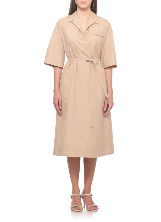 26SS 파비아나 필리피 미디 원피스 ABD276F617 L5820157 Beige - FABIANA FILIPPI