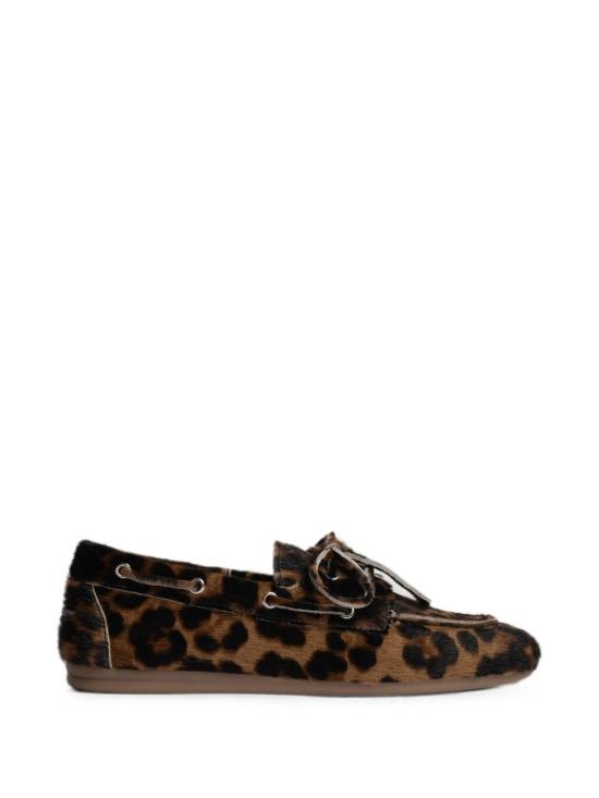 26SS 로퍼 BOATLOAFERBRUSHED LEATHERLEOPARD LEOPARD PRINT