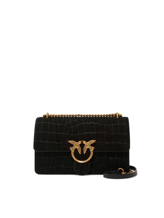26FW 핑코 크로스백 100941 A0GKZ99Q NERO ANTIQUE GOLD