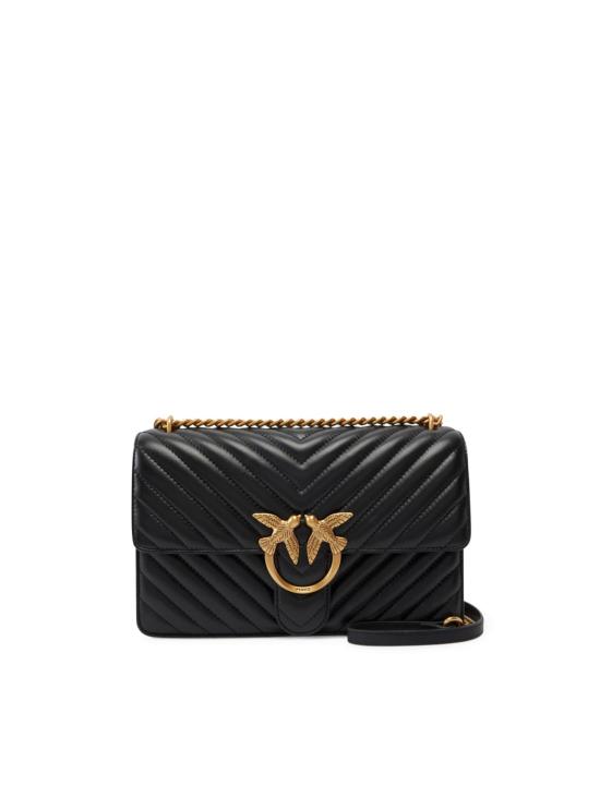 26FW 핑코 크로스백 100941 A0GKZ99Q NERO ANTIQUE GOLD