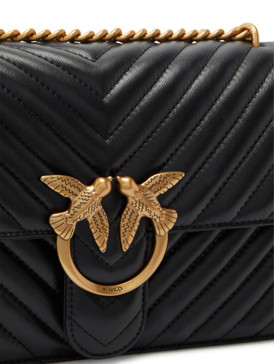 26FW 핑코 크로스백 100941 A0GKZ99Q NERO ANTIQUE GOLD - PINKO