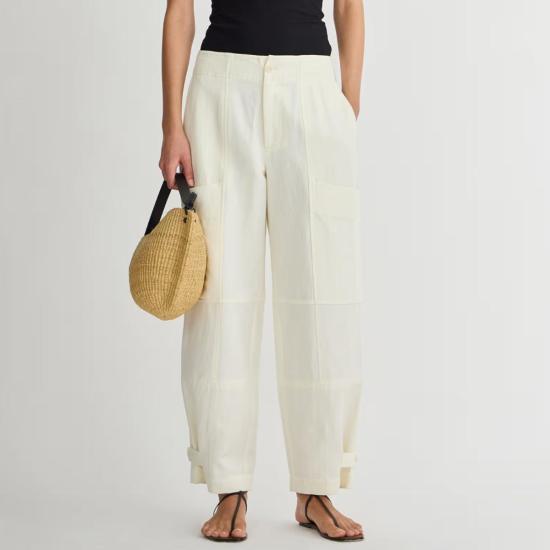  어피스 어파트 스트레이트 팬츠 Apiece Apart Juna Cargo Pant Cream