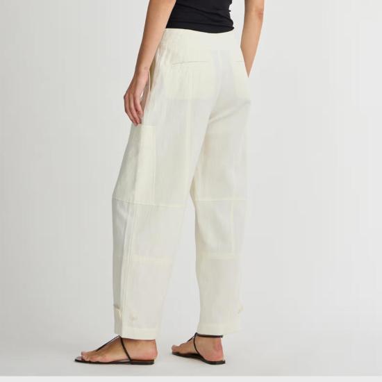  어피스 어파트 스트레이트 팬츠 Apiece Apart Juna Cargo Pant Cream - APIECE APART