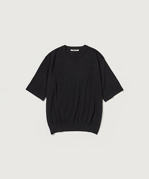 26SS 오라리 반팔 티셔츠 A26ST03CT BLACK DOM