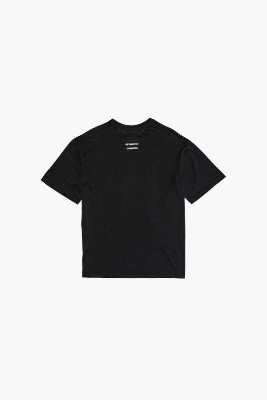 26SS 옵티미스틱 러너 반팔 티셔츠 RSBT 25BK BLACK DOM - OPTIMISTIC RUNNERS