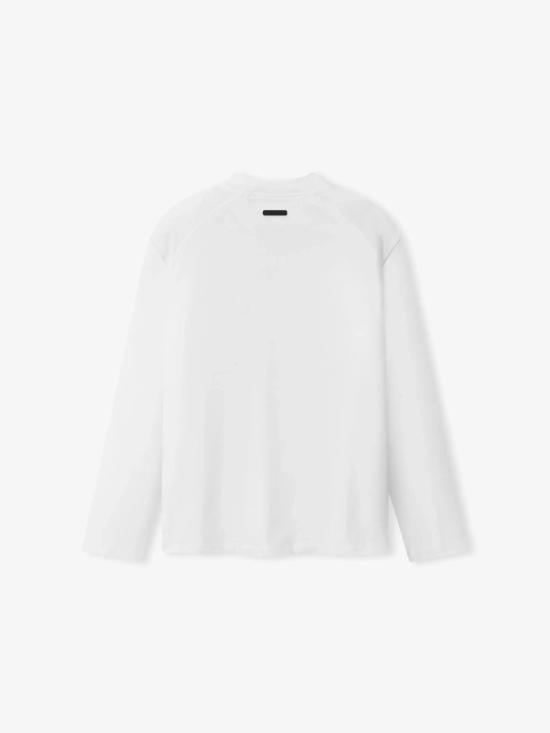 26SS 피어오브갓 긴팔 티셔츠 125SP265923FW BRIGHT WHITE DOM - FEAR OF GOD