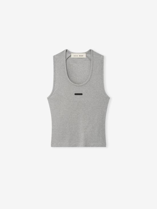 26SS 피어오브갓 민소매 티셔츠 125SP267062FW CONCRETE HEATHER DOM