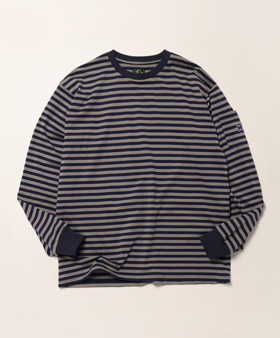 26SS 니들스 긴팔 티셔츠 SX445 NAVY MOCHA DOM