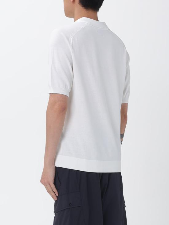 26SS 씨피 컴퍼니 폴로 티셔츠 20CMKN104A 006323O 103 GAUZE WHITE DOM - C.P. COMPANY