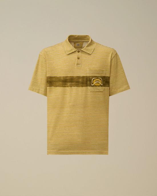 26SS 씨피 컴퍼니 폴로 티셔츠 20CMPL278A 110681P 246 ANTIQUE MOSS DOM