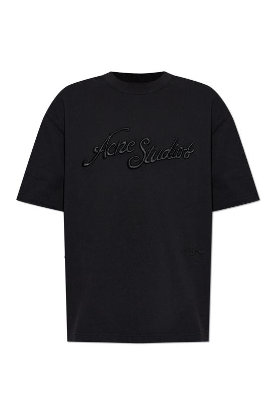 26SS 아크네 스튜디오 반팔 티셔츠 CL0423 BM0 BLACK DOM