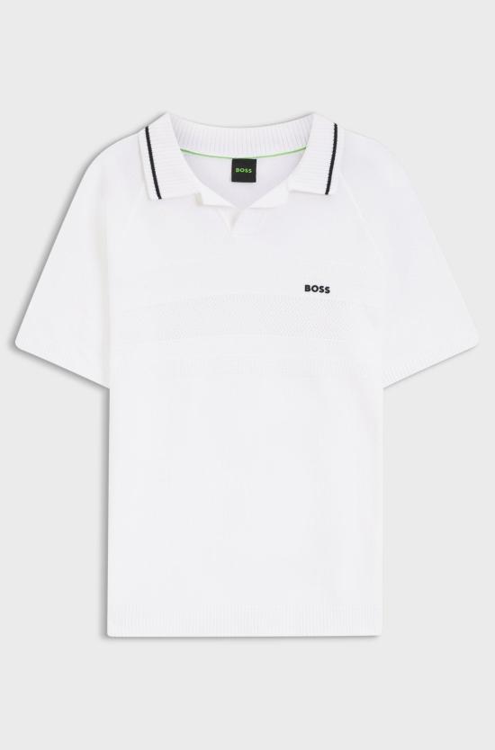 26SS 휴고보스 폴로 티셔츠 50558350 100 WHITE DOM