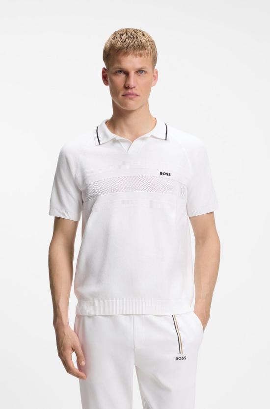 26SS 휴고보스 폴로 티셔츠 50558350 100 WHITE DOM - HUGO BOSS