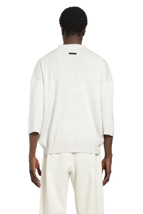 26SS 피어오브갓 폴로 티셔츠 192SP266963F OATMEAL HEATHER DOM - FEAR OF GOD