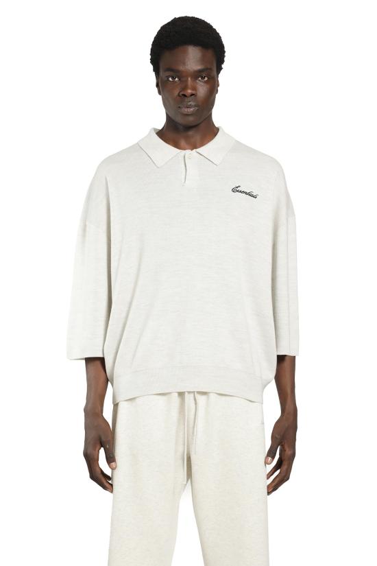26SS 피어오브갓 폴로 티셔츠 192SP266963F OATMEAL HEATHER DOM
