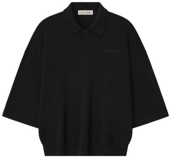 26SS 피어오브갓 폴로 티셔츠 192SP266961F VINTAGE BLACK DOM