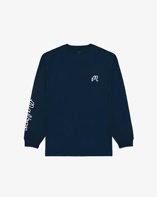 26SS 말본 긴팔 티셔츠 M 9401 NVY NAVY DOM