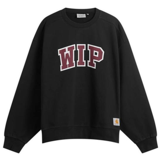 26SS 칼하트 WIP 3 스웨트셔츠 I036157 8960 BLACK DOM