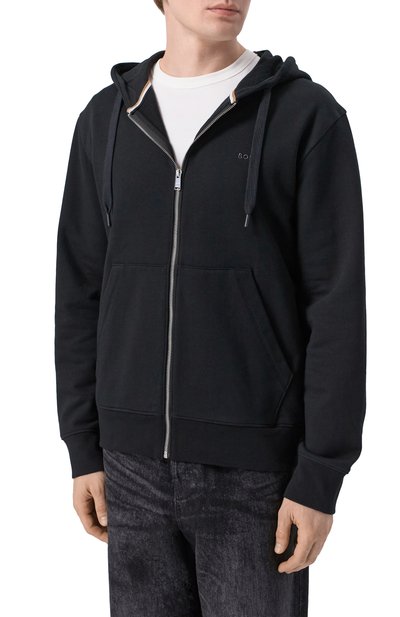 26FW 휴고보스 후드 티셔츠 50546405 001 BLACK DOM - HUGO BOSS