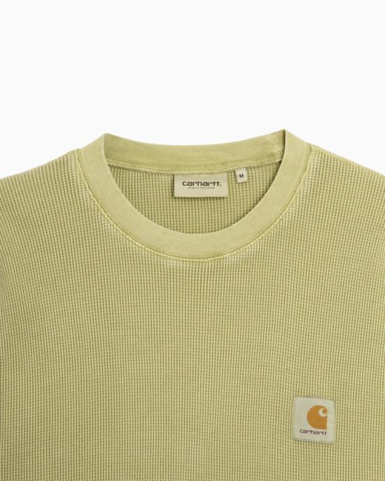 26SS 칼하트 WIP 숏슬리브 넬슨 와플 티셔츠 I036185 3IEGD GENTLE GREEN DOM - CARHARTT WIP