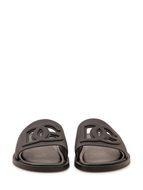 26FW 돌체앤가바나 러버 비치웨어 슬리퍼 CS2215AN994 80999 NERO - DOLCE & GABBANA
