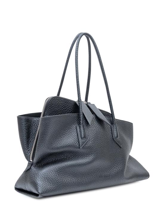 26FW 디 아티코 라 파세지아타 미디엄 탑 핸들 백 250WAH00054LBT117AA 100 BLACK - THE ATTICO