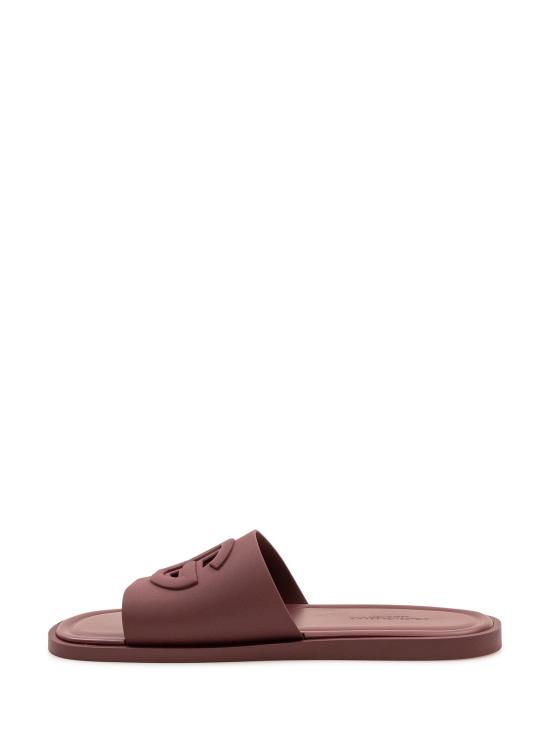 26FW 돌체앤가바나 러버 비치웨어 슬리퍼 CS2215AN994 80308 BORDEAUX - DOLCE & GABBANA