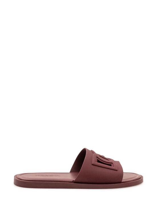 26FW 돌체앤가바나 러버 비치웨어 슬리퍼 CS2215AN994 80308 BORDEAUX