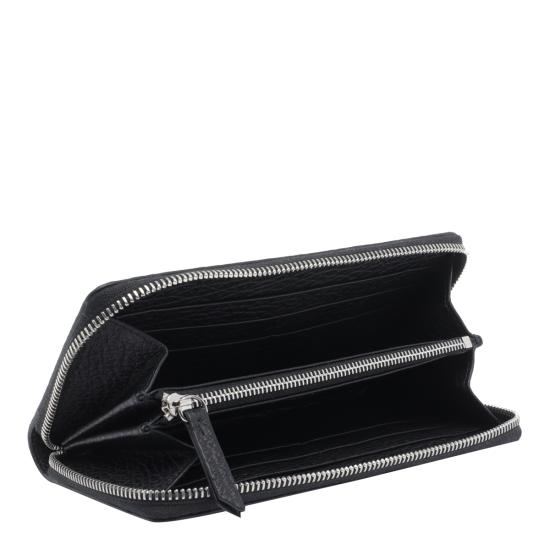 26FW 마르지엘라 4스티치 집어라운드 장지갑 S56UI0110 P4455T8013 Black - MAISON MARGIELA