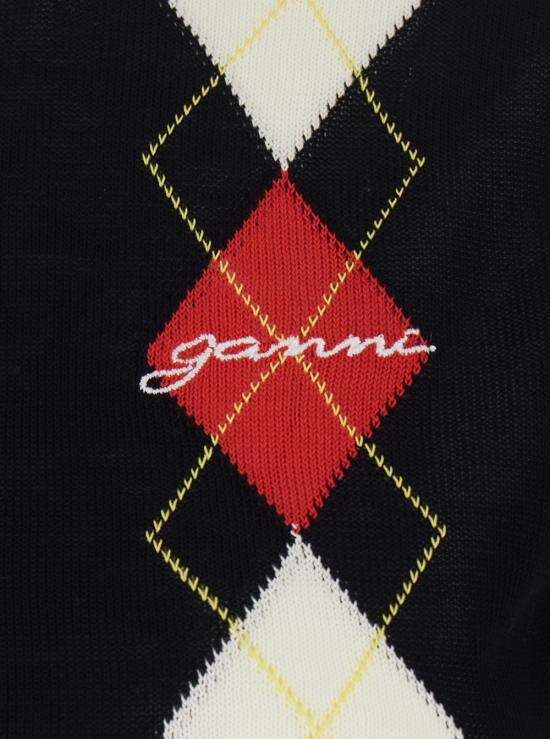26FW 가니 긴팔 티셔츠 A1040295099 Black - GANNI